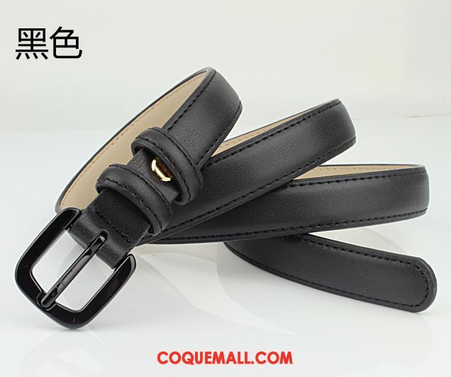 Ceinture Femme Décoration Cuir De Vache Bien, Ceinture Cuir Véritable Jeans Gold