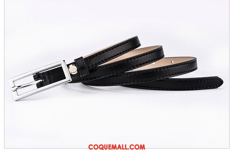 Ceinture Femme Décoration Cuir De Vache Cuir Véritable, Ceinture Étroit Bien