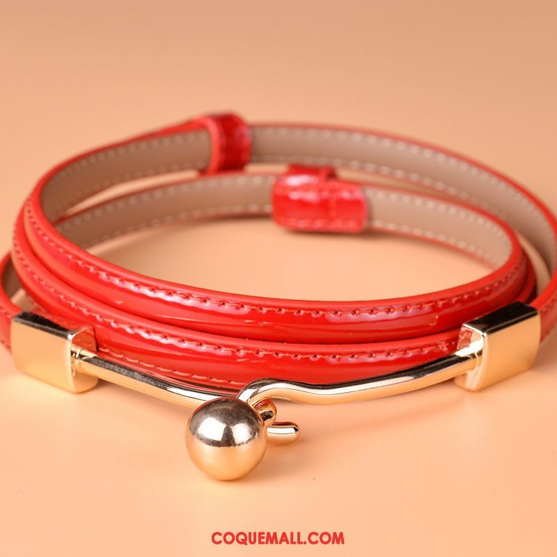 Ceinture Femme Décoration Cuir Véritable Bien, Ceinture Modèles Féminins Mode