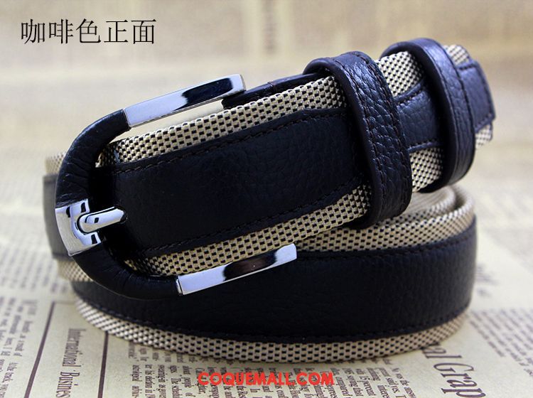 Ceinture Femme Homme Boucle Bien, Ceinture Loisir Toile