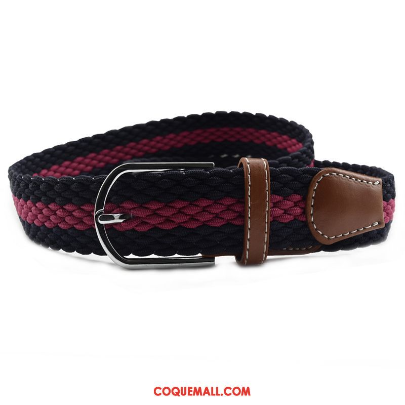 Ceinture Femme Jeans Homme Vin Rouge, Ceinture Mode Élastique Blau