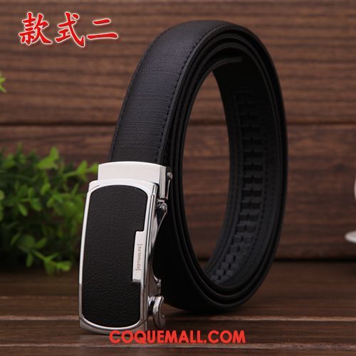 Ceinture Femme Loisir Mode All-match, Ceinture Simple Cuir De Vache