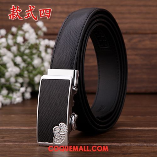 Ceinture Femme Loisir Mode All-match, Ceinture Simple Cuir De Vache