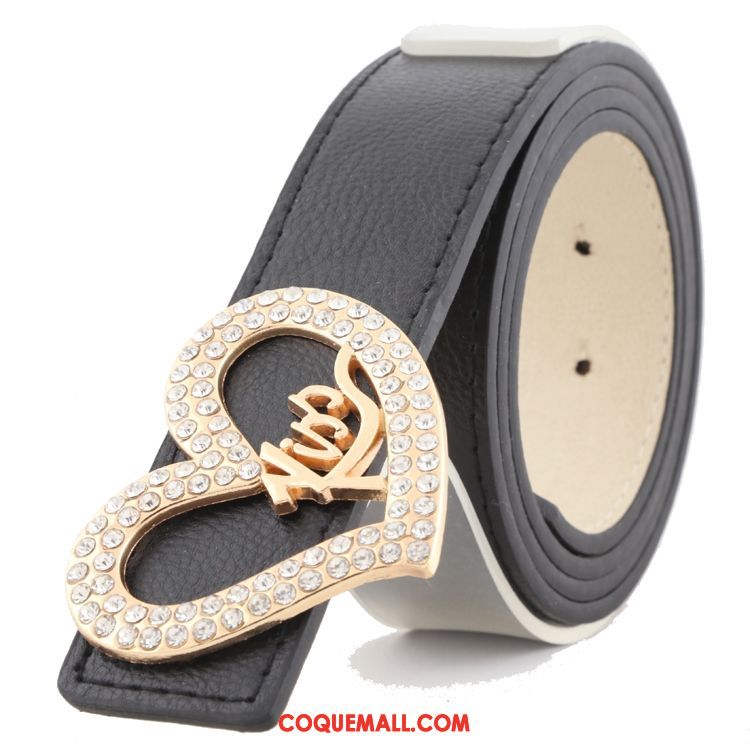 Ceinture Femme Loisir Rouge Diamant, Ceinture Décoration Amour