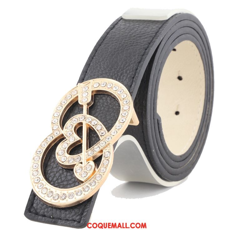 Ceinture Femme Loisir Rouge Diamant, Ceinture Décoration Amour