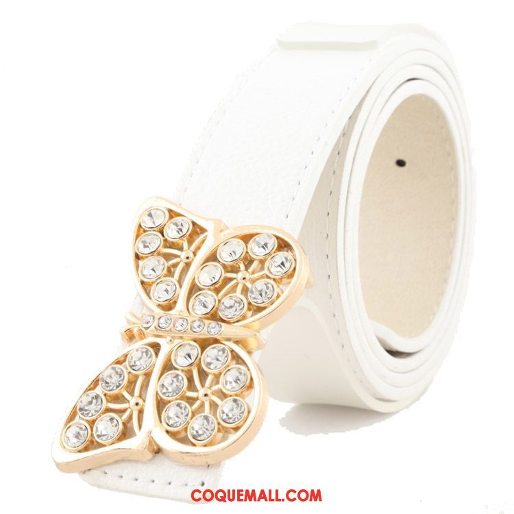 Ceinture Femme Loisir Rouge Diamant, Ceinture Décoration Amour