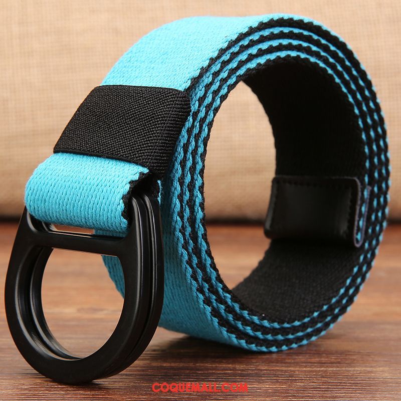 Ceinture Femme Mode Denim Étudiant, Ceinture Toile Allongé Blau