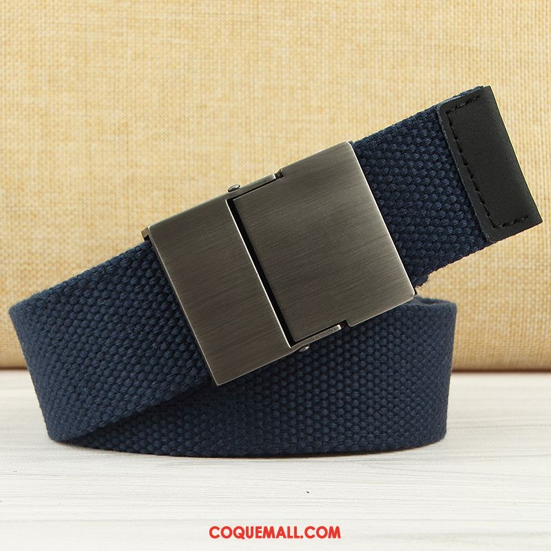 Ceinture Femme Multicolore Homme Loisir, Ceinture Lisse Toile Khaki