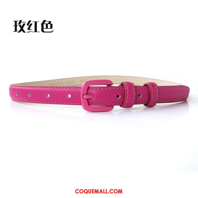 Ceinture Femme Noir All-match Rouge, Ceinture Blanc Cuir Véritable Hell Kamelfarbe