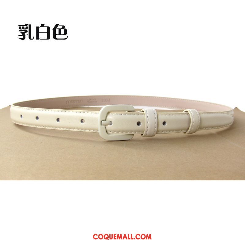 Ceinture Femme Noir All-match Rouge, Ceinture Blanc Cuir Véritable Hell Kamelfarbe