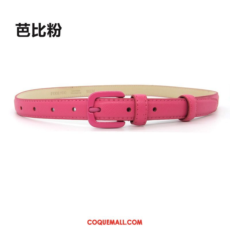 Ceinture Femme Noir All-match Rouge, Ceinture Blanc Cuir Véritable Hell Kamelfarbe