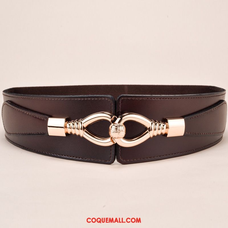 Ceinture Femme Nouvelles Arrivées Manteau Cuir De Vache, Ceinture Cuir Véritable Élastique