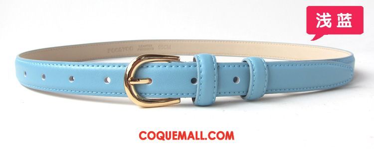 Ceinture Femme Simple All-match Blanc, Ceinture Bien Cuir Véritable Braun Kamelfarbe