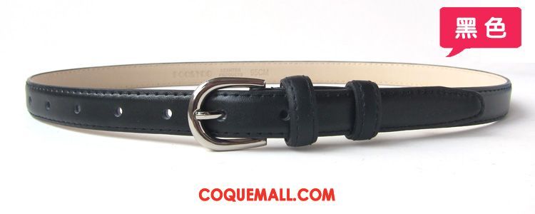 Ceinture Femme Simple All-match Blanc, Ceinture Bien Cuir Véritable Braun Kamelfarbe