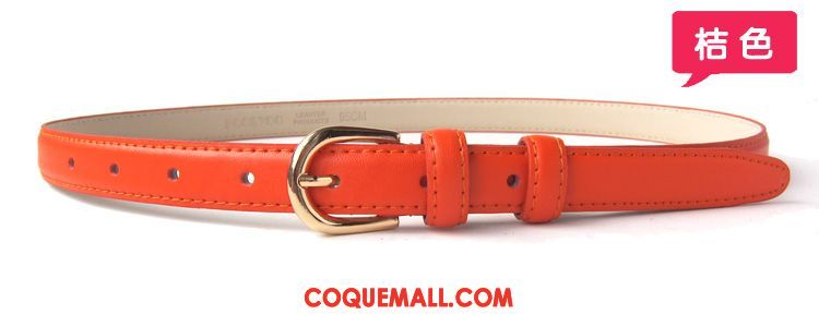 Ceinture Femme Simple All-match Blanc, Ceinture Bien Cuir Véritable Braun Kamelfarbe