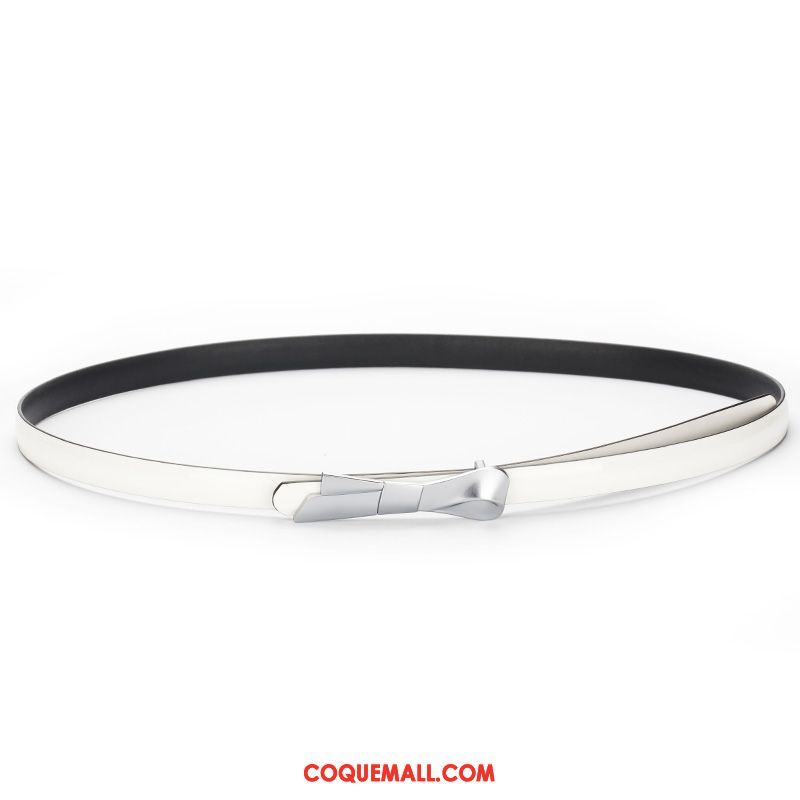 Ceinture Femme Simple Cuir Véritable Étudiant, Ceinture Jaune Général