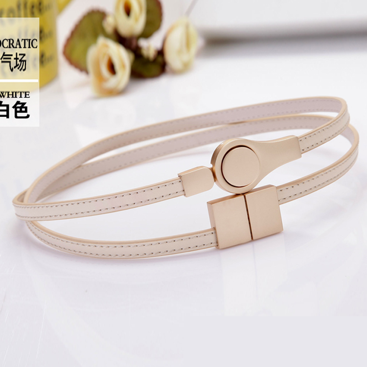 Ceinture Femme Simple Printemps All-match, Ceinture Décoration Mode