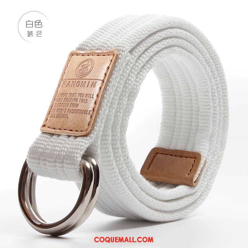 Ceinture Femme Toile Bleu Simple, Ceinture Tendance Bien