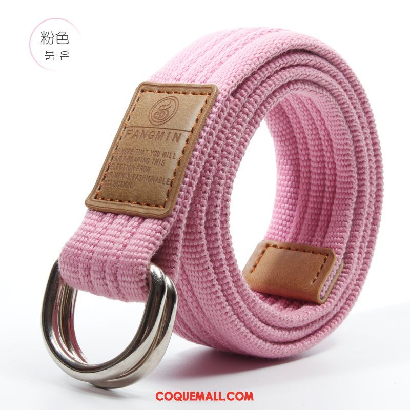 Ceinture Femme Toile Bleu Simple, Ceinture Tendance Bien