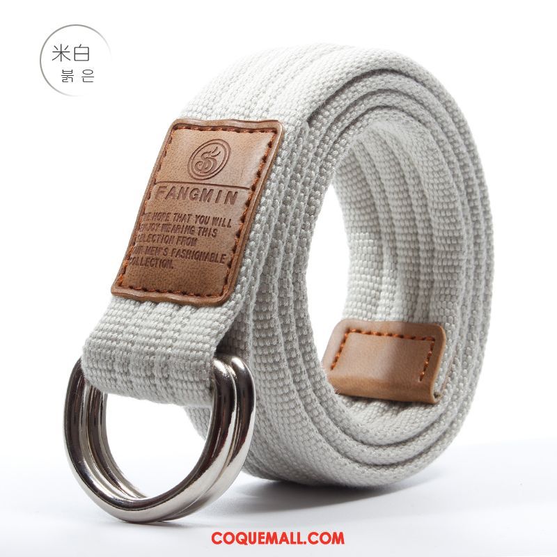 Ceinture Femme Toile Bleu Simple, Ceinture Tendance Bien