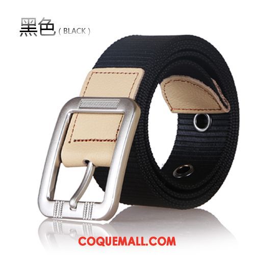 Ceinture Femme Toile Personnalité Homme, Ceinture Bleu Sport