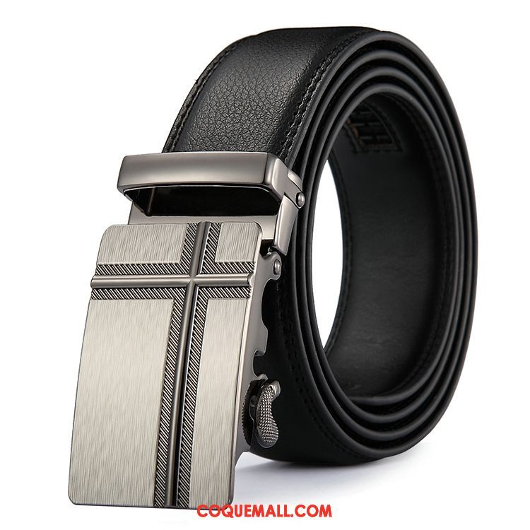 Ceinture Homme All-match Jeunesse Pure, Ceinture Cuir Véritable Loisir