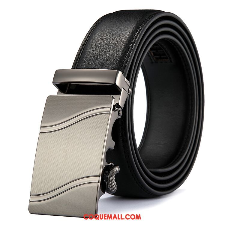 Ceinture Homme All-match Jeunesse Pure, Ceinture Cuir Véritable Loisir