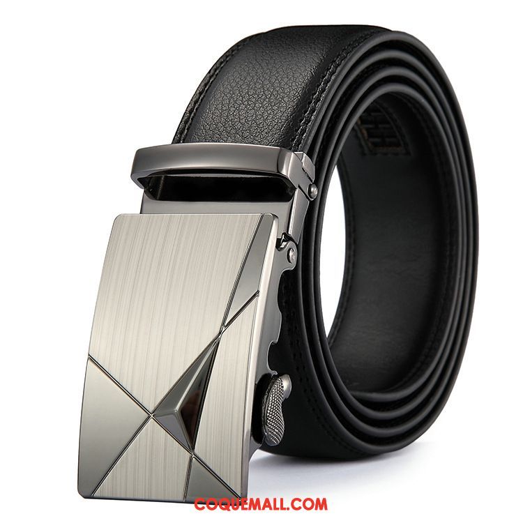 Ceinture Homme All-match Jeunesse Pure, Ceinture Cuir Véritable Loisir