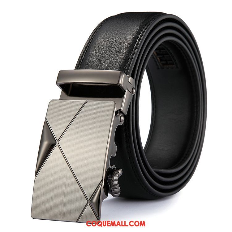 Ceinture Homme All-match Jeunesse Pure, Ceinture Cuir Véritable Loisir