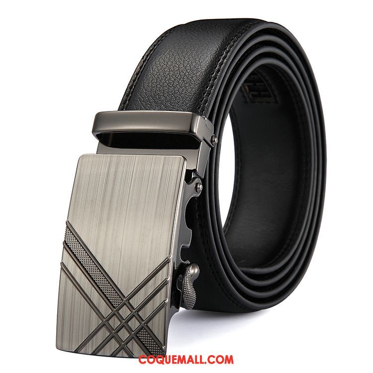 Ceinture Homme All-match Jeunesse Pure, Ceinture Cuir Véritable Loisir