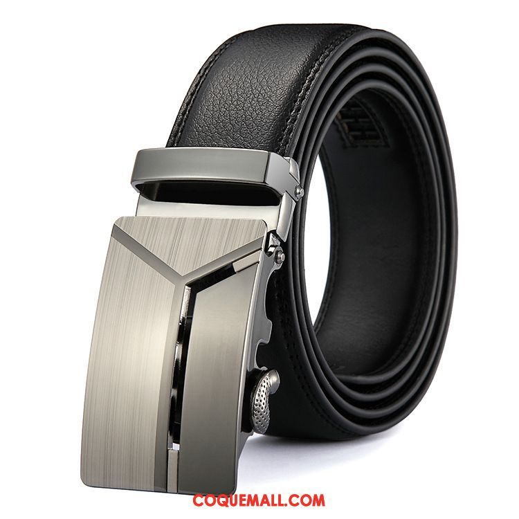 Ceinture Homme All-match Jeunesse Pure, Ceinture Cuir Véritable Loisir