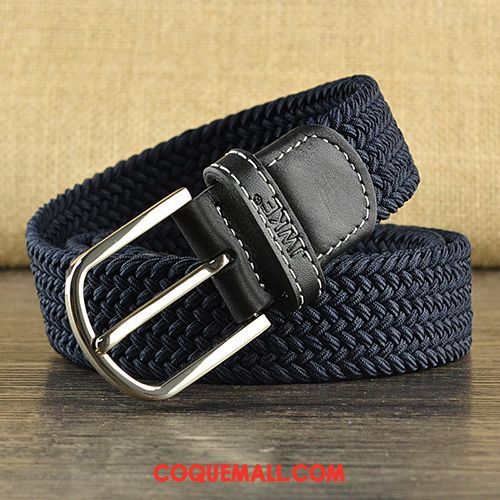 Ceinture Homme All-match Loisir Tendance, Ceinture Élasticité Simple Braun