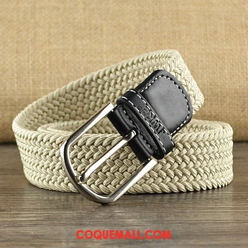 Ceinture Homme All-match Loisir Tendance, Ceinture Élasticité Simple Braun