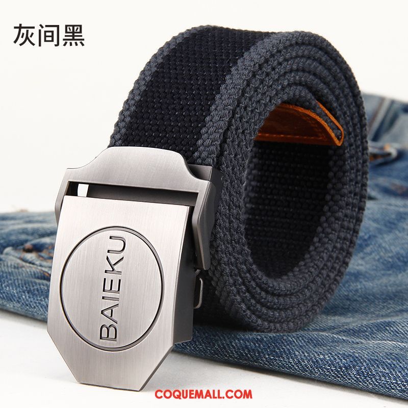 Ceinture Homme Allongé Jeunesse Simple, Ceinture Noir Loisir