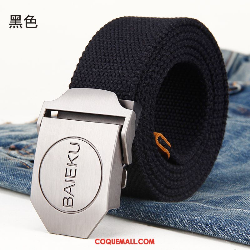 Ceinture Homme Allongé Jeunesse Simple, Ceinture Noir Loisir