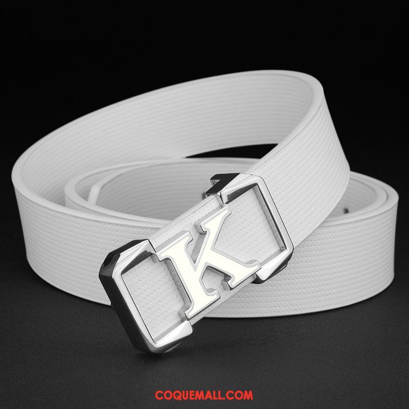 Ceinture Homme Blanc Les Adolescents Blanc, Ceinture Personnalité Tendance