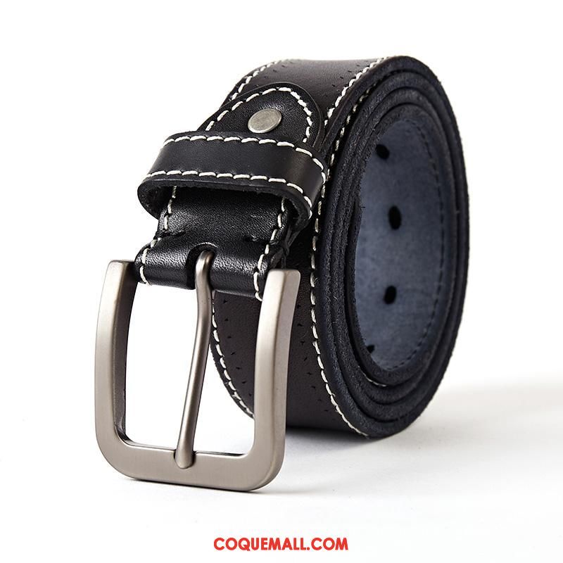 Ceinture Homme Cuir De Vache Couche De Tête Rouge, Ceinture Jeans Boucle Braun Dunkel