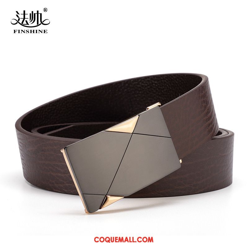 Ceinture Homme Cuir Véritable Vêtements De Cérémonie Noir, Ceinture Personnalité All-match Braun