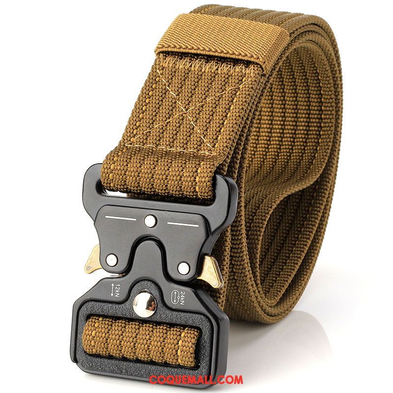 Ceinture Homme Flexible Rouge Noir, Ceinture Les Fanatiques Militaires Plus Épais