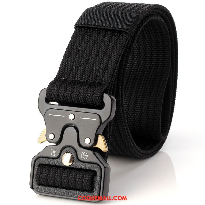 Ceinture Homme Flexible Rouge Noir, Ceinture Les Fanatiques Militaires Plus Épais