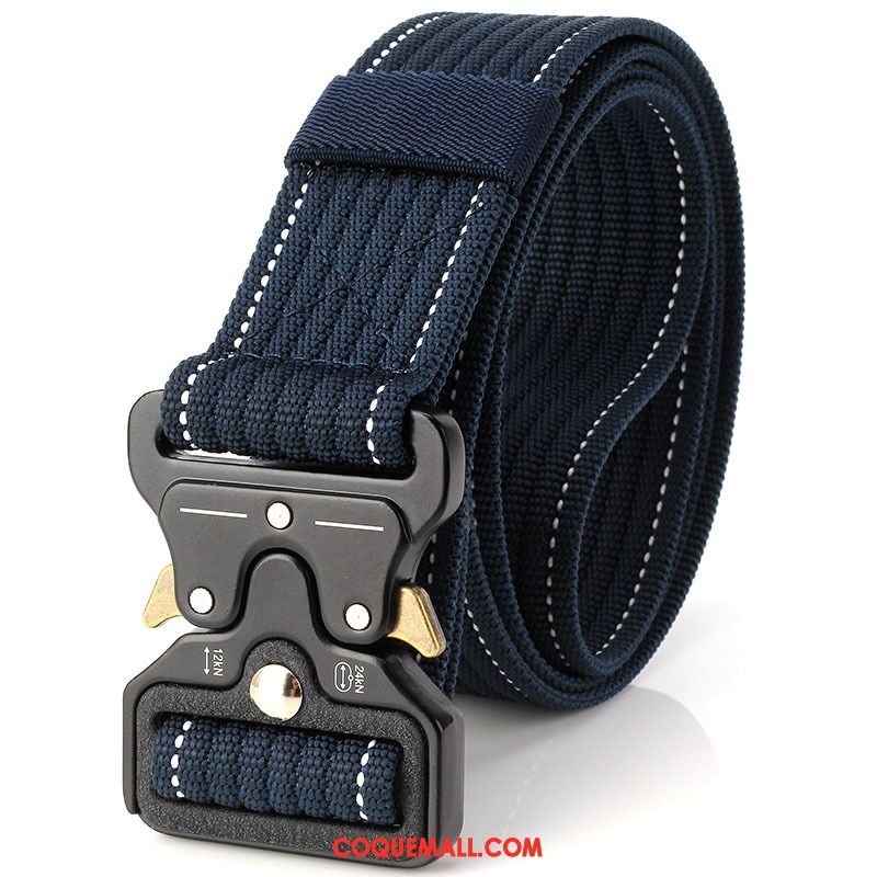 Ceinture Homme Flexible Rouge Noir, Ceinture Les Fanatiques Militaires Plus Épais