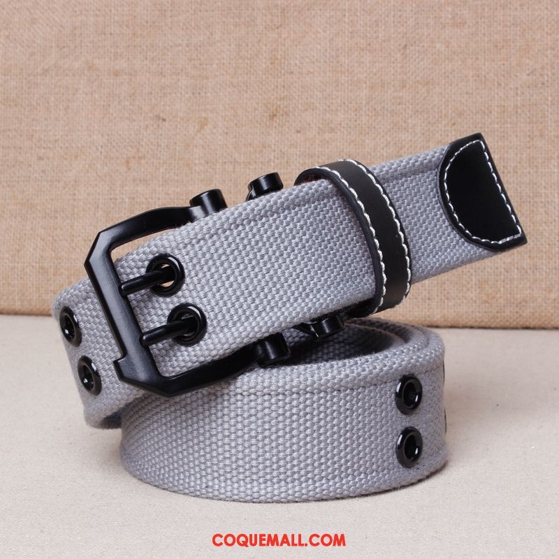 Ceinture Homme Gris Personnalité Allongé, Ceinture All-match Simple Dunkel