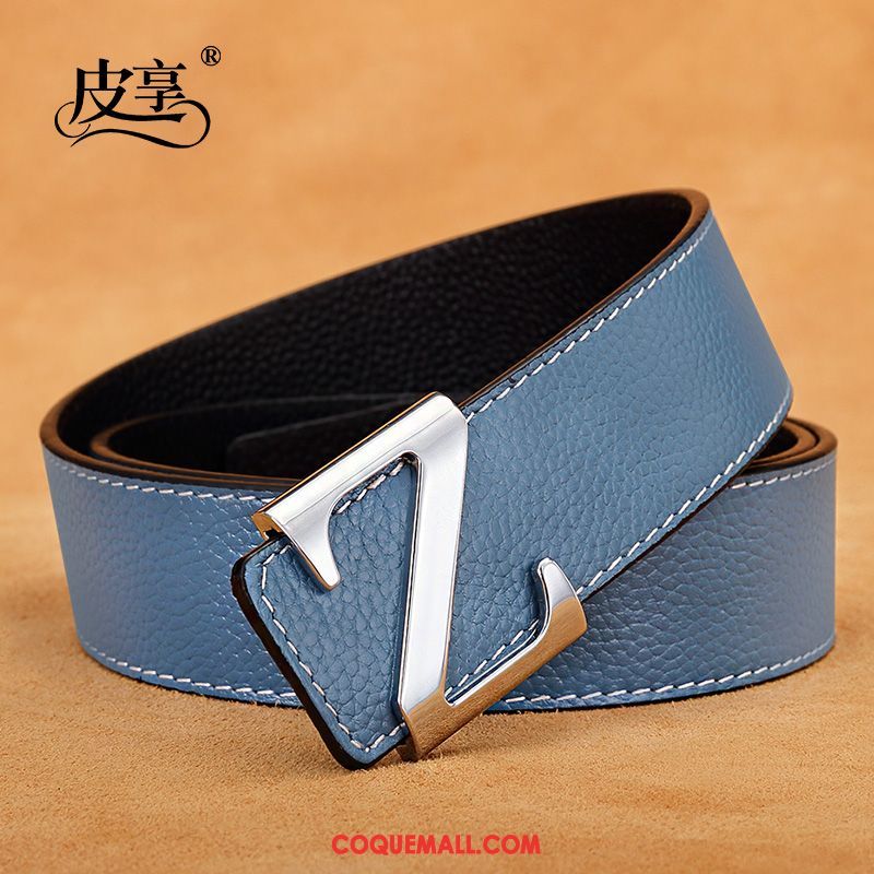 Ceinture Homme Jeunesse Mode Blanc, Ceinture Lettre Lisse Orange Dunkel