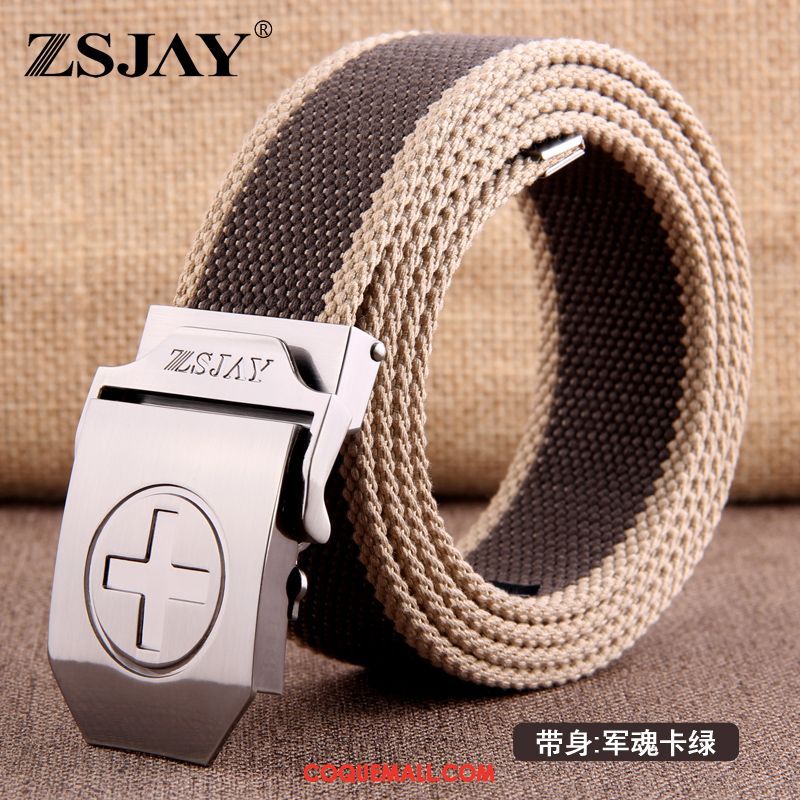 Ceinture Homme Lisse Rouge Rayé, Ceinture Tendance Étudiant Blau