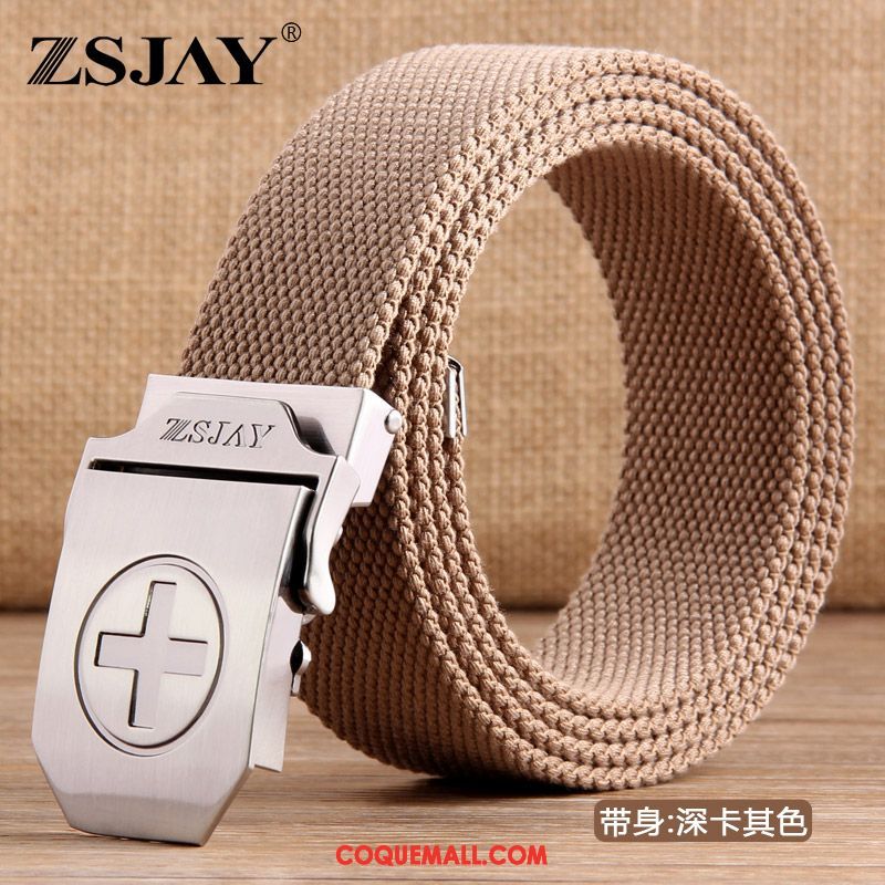 Ceinture Homme Lisse Rouge Rayé, Ceinture Tendance Étudiant Blau