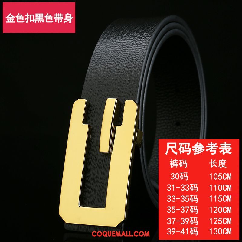 Ceinture Homme Lisse Tendance Entreprise, Ceinture Couche De Tête Jeunesse