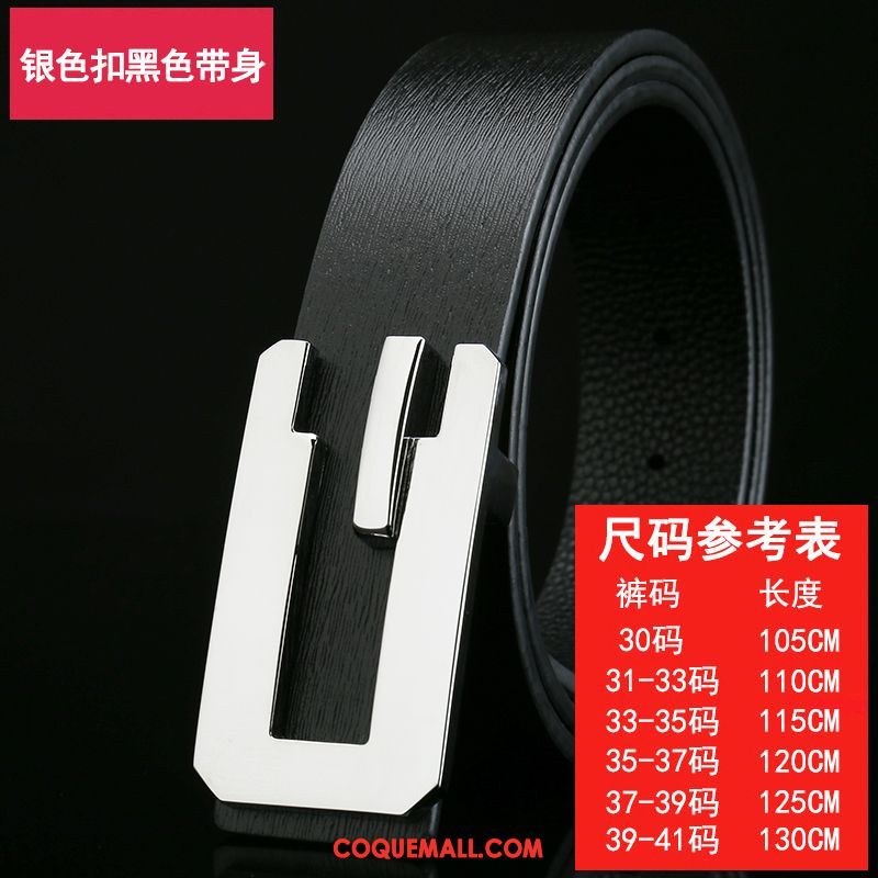 Ceinture Homme Lisse Tendance Entreprise, Ceinture Couche De Tête Jeunesse