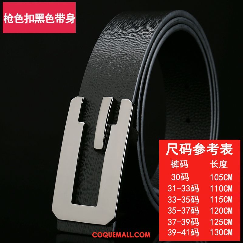 Ceinture Homme Lisse Tendance Entreprise, Ceinture Couche De Tête Jeunesse