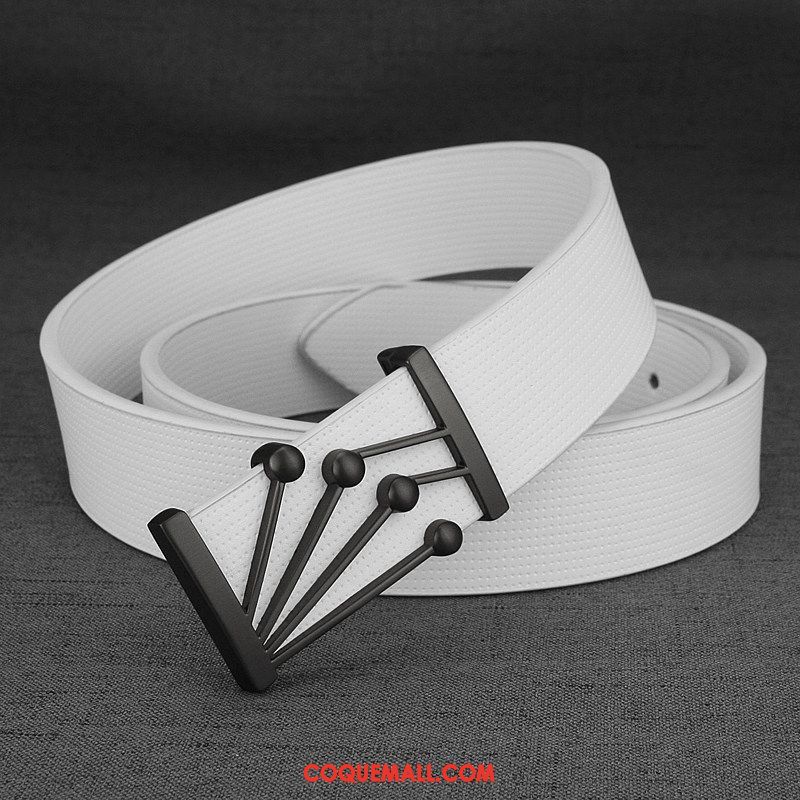 Ceinture Homme Loisir Cuir Véritable Jeunesse, Ceinture Personnalité Tendance