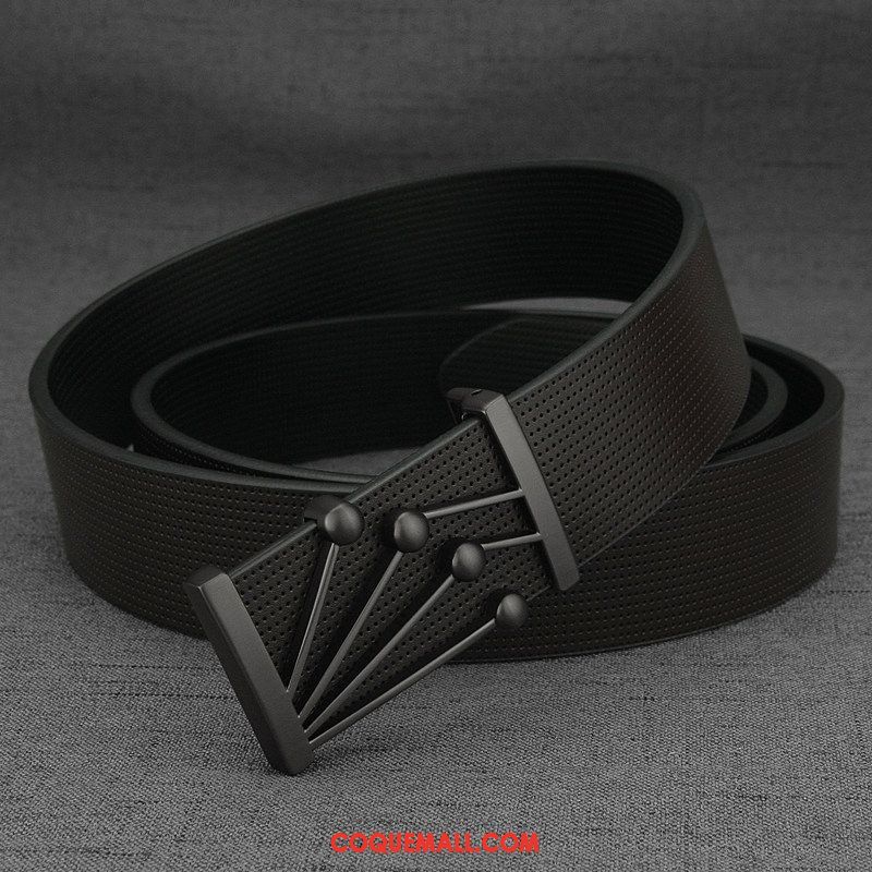 Ceinture Homme Loisir Cuir Véritable Jeunesse, Ceinture Personnalité Tendance